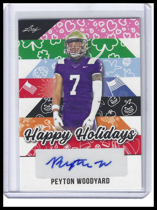 2025 Leaf Holiday Autographs #BA-PW2 Peyton Woodyard