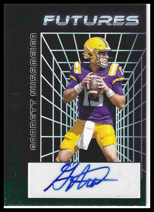 2024 Leaf Futures #A-GN1 Garrett Nussmeier Autographs Green #/25