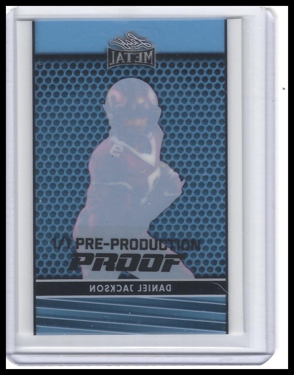 2024 Leaf Metal Shimmer Blue Daniel Jackson Proof #/1