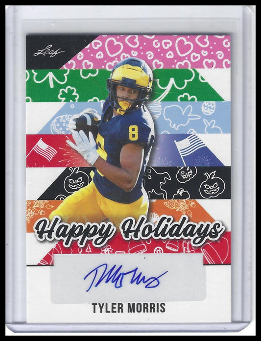 2025 Leaf Holiday Autographs #BA-TM2 Tyler Morris
