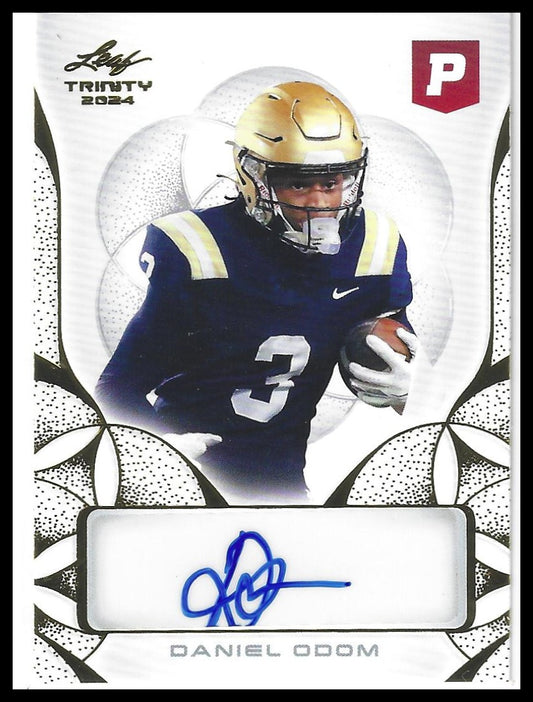 2024 Leaf Trinity Pristine Football #BA-DO1 Daniel Odom Autographs