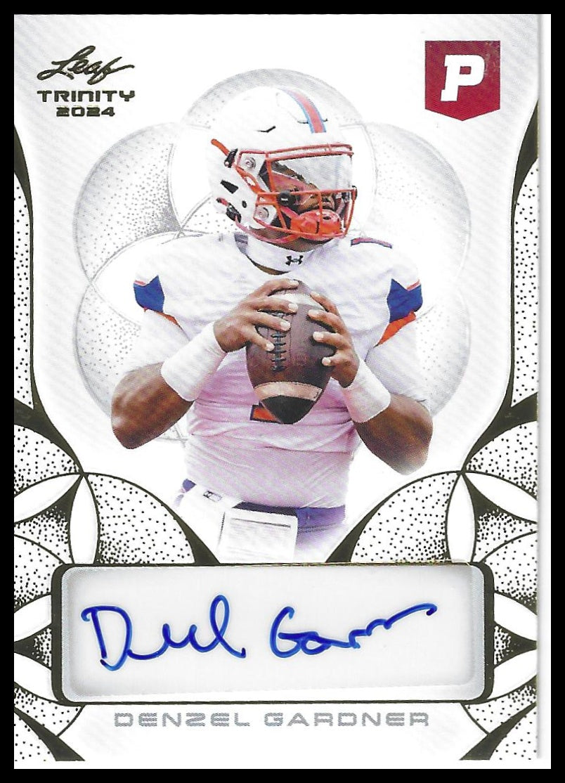 2024 Leaf Trinity Pristine Football #BA-DG1 Denzel Gardner Autographs