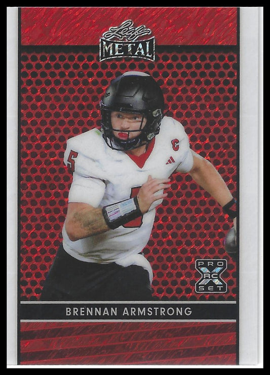 2024 Leaf Collective - Leaf Shimmer Red #LB-271 Brennan Armstrong #/5
