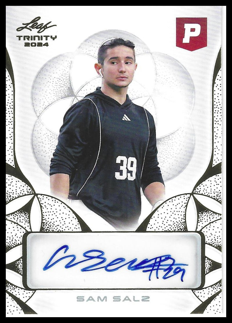 2024 Leaf Trinity Pristine Football #BA-SS1 Sam Salz Autographs
