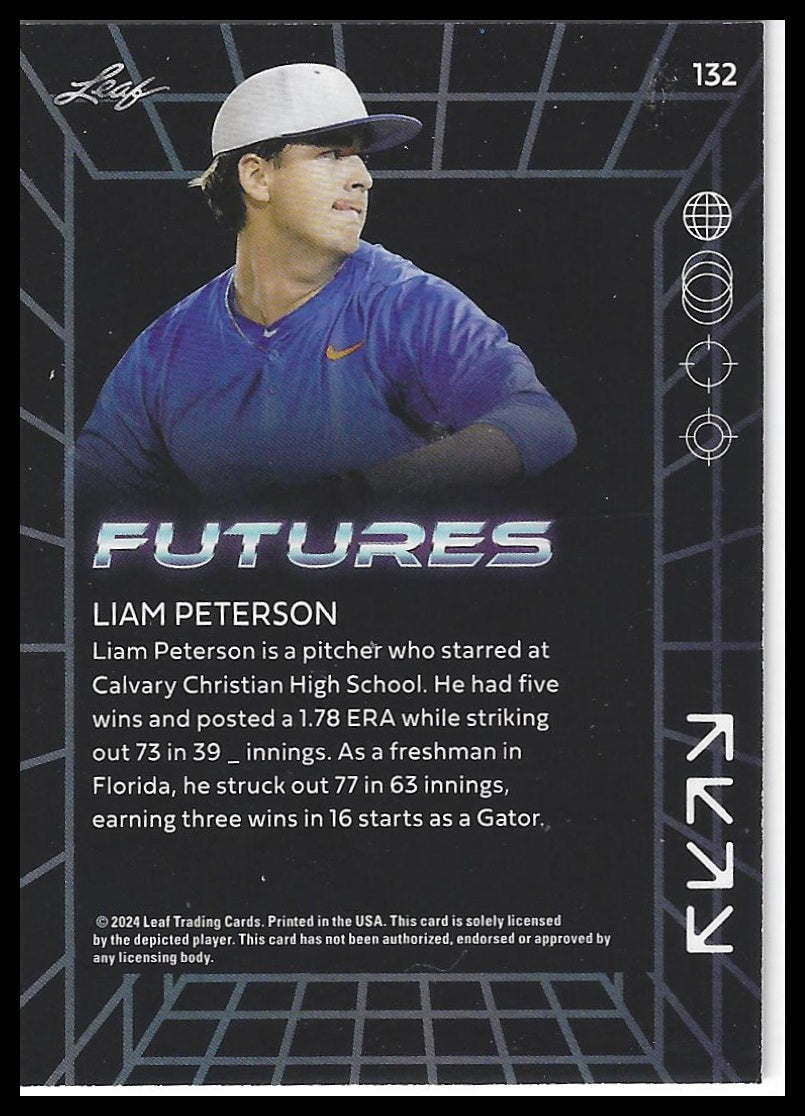2024 Leaf Futures #132 Liam Peterson