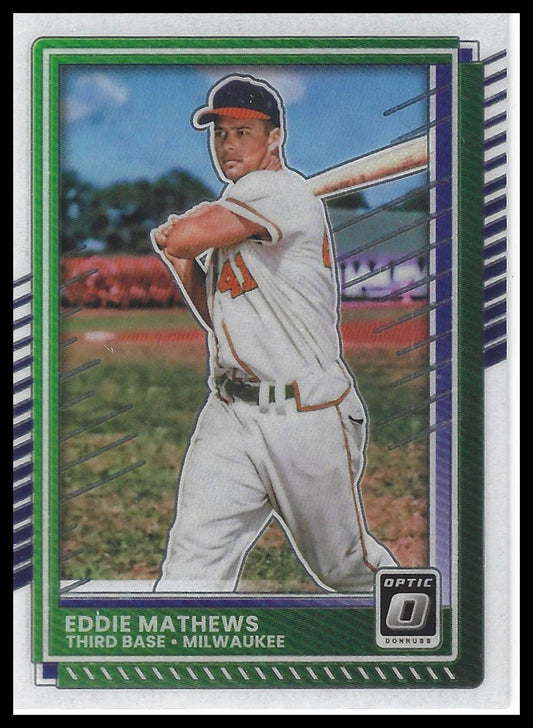 2025 Donruss #67 Eddie Mathews Optic