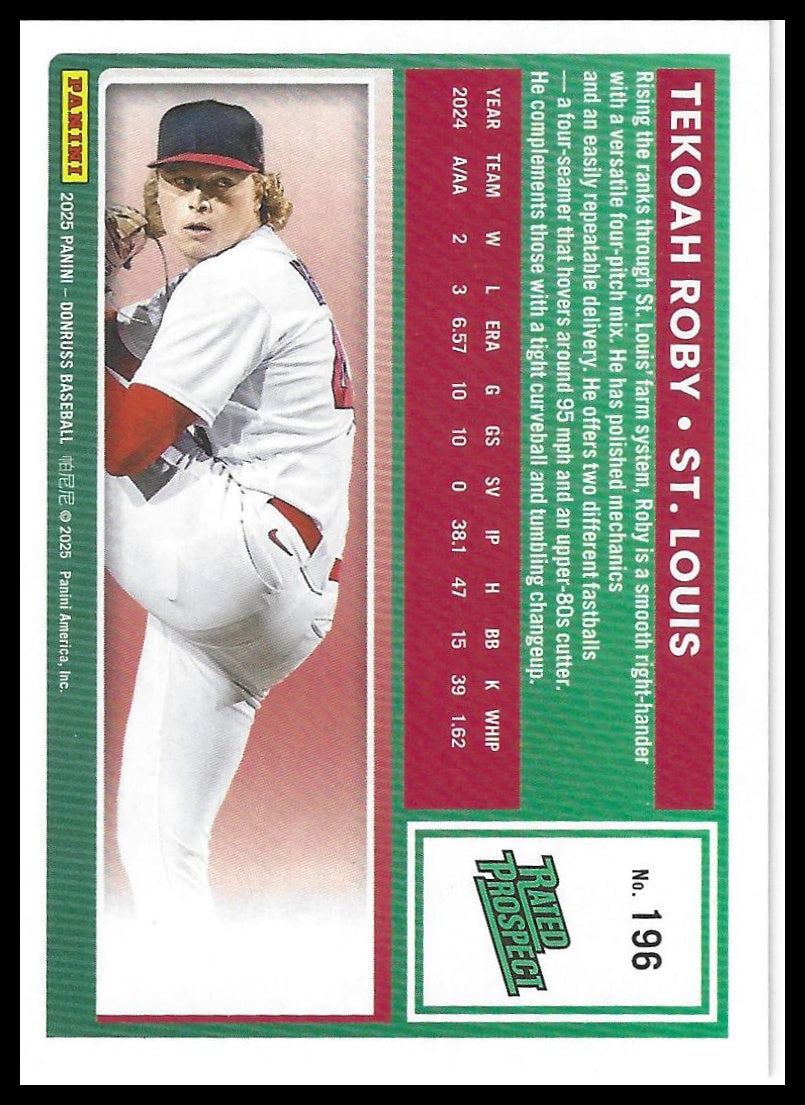2025 Donruss #196 Tekoah Roby Liberty