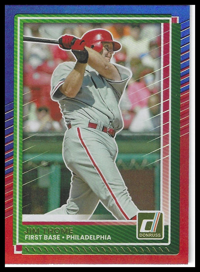 2025 Donruss #31 Jim Thome Red and Blue