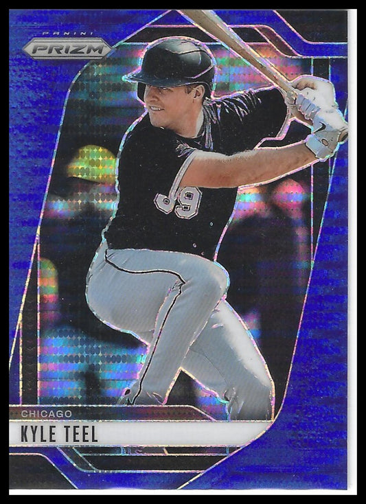 2025 Panini Prizm #193 Kyle Teel Blue Pulsar Prizms #/75