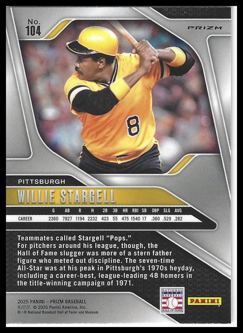 2025 Panini Prizm #104 Willie Stargell