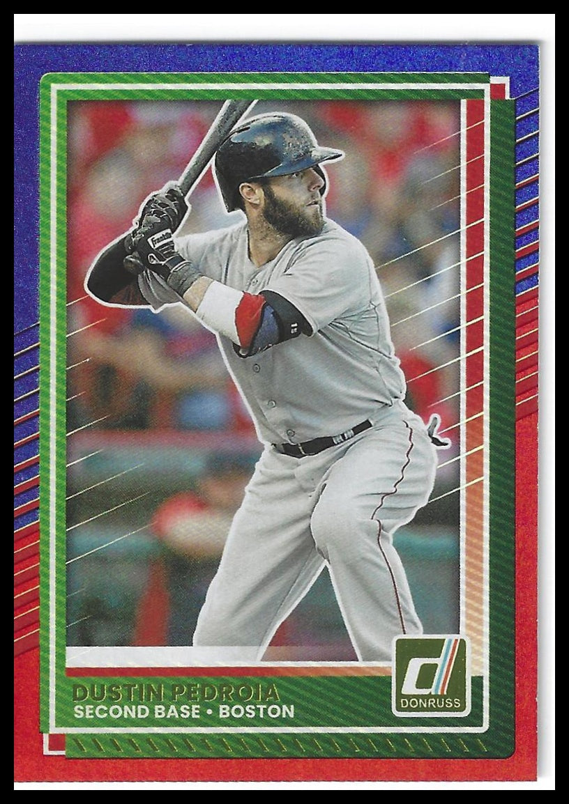 2025 Donruss #28 Dustin Pedroia Red and Blue