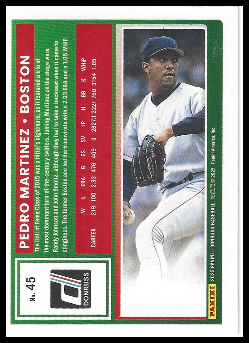 2025 Donruss #45 Pedro Martinez Red and Blue