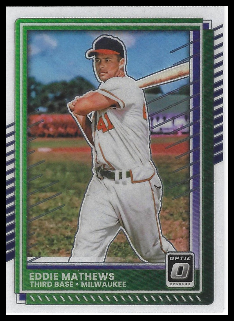 2025 Donruss #67 Eddie Mathews Optic