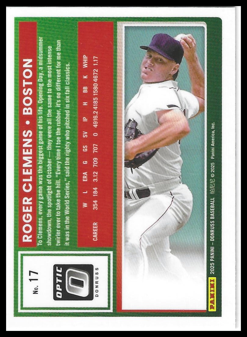 2025 Donruss #17 Roger Clemens Optic