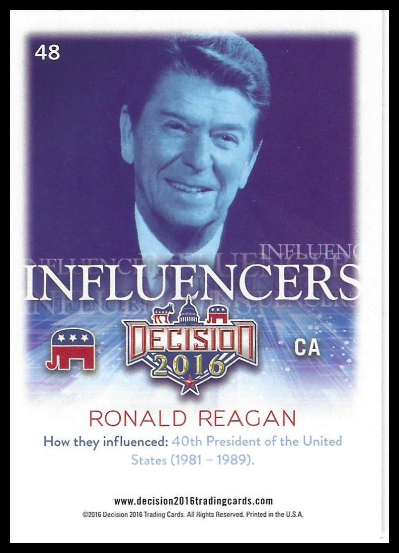 2016 Decision 2016 #48 Ronald Reagan Blue