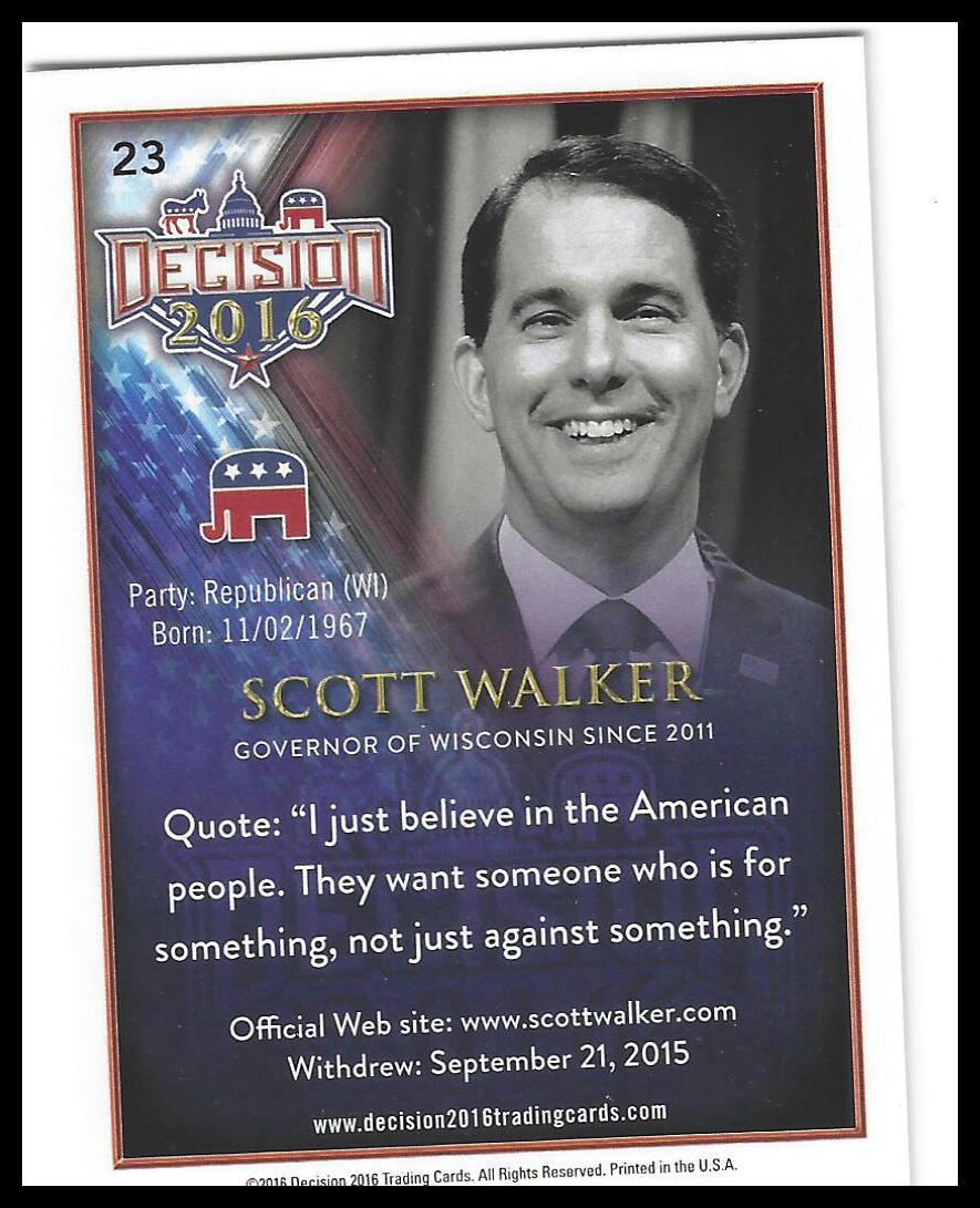 2016 Decision 2016 #23 Scott Walker