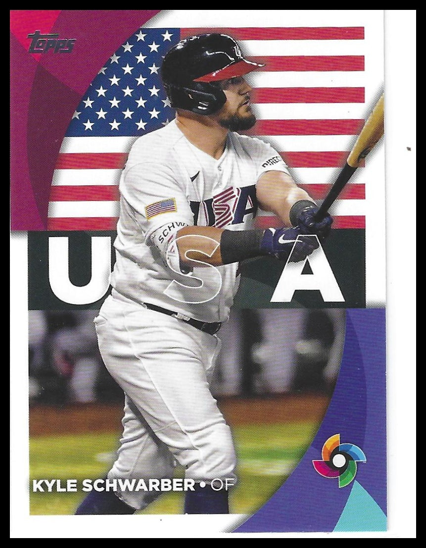 2023 Topps #WBC-36 Kyle Schwarber 2023 World Baseball Classic Stars
