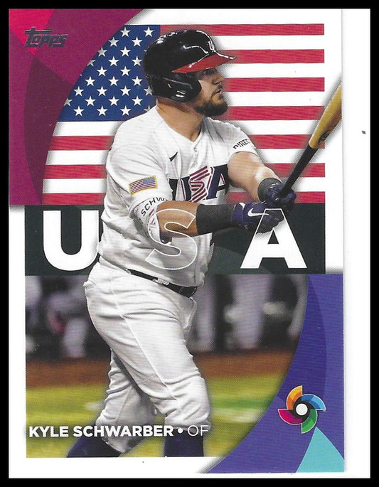 2023 Topps #WBC-36 Kyle Schwarber 2023 World Baseball Classic Stars