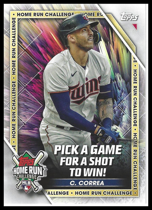 2023 Topps #HRC-26 Carlos Correa Home Run Challenge (Series Two)