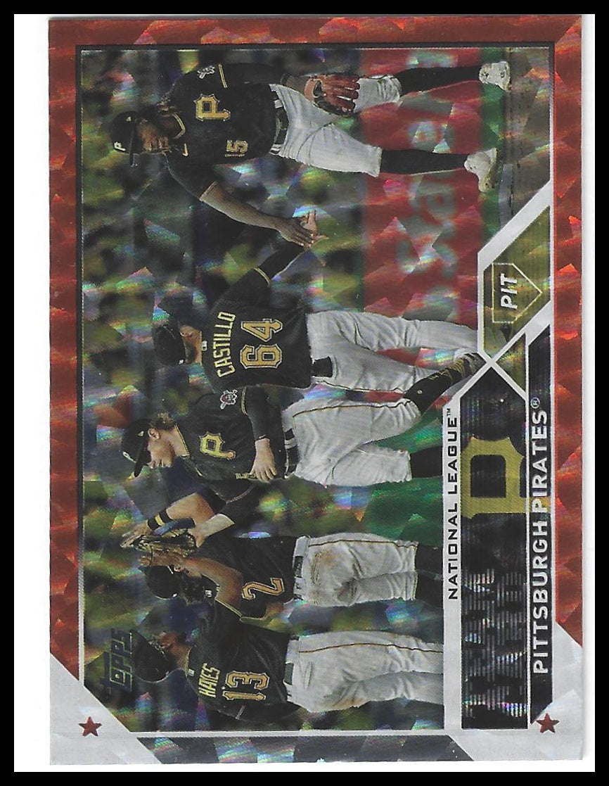 2023 Topps #430 Pittsburgh Pirates Orange Foil #/299