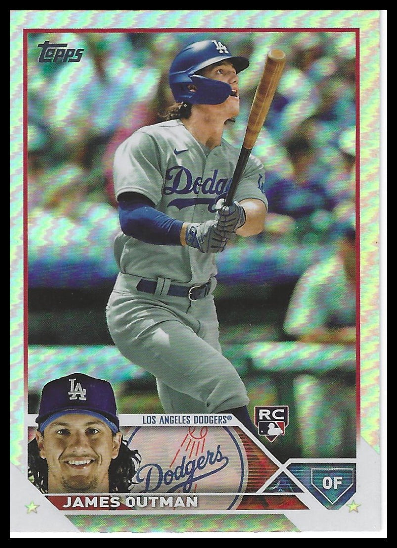 2023 Topps #395 James Outman Rainbow Foil