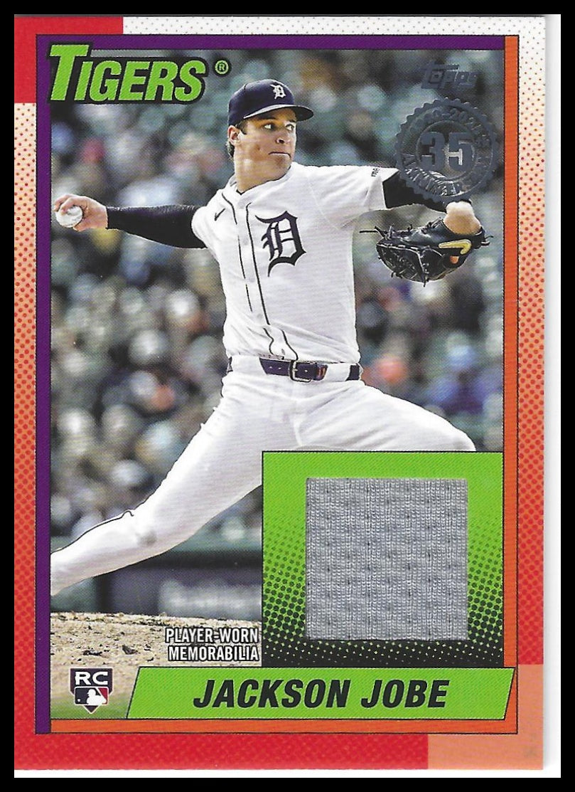 2025 Topps Update #90RU-JJ Jackson Jobe 1990 35th Anniversary Relics