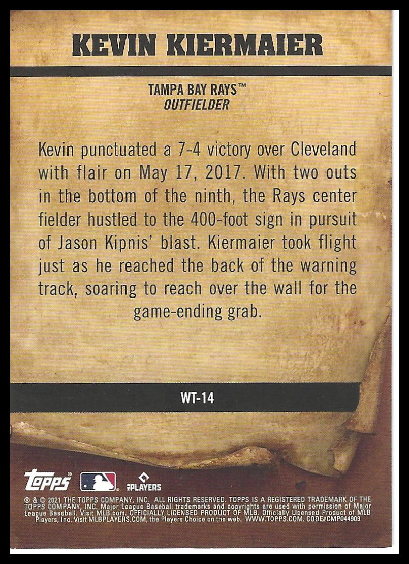 2021 Topps Big League #WT-14 Kevin Kiermaier Wanted