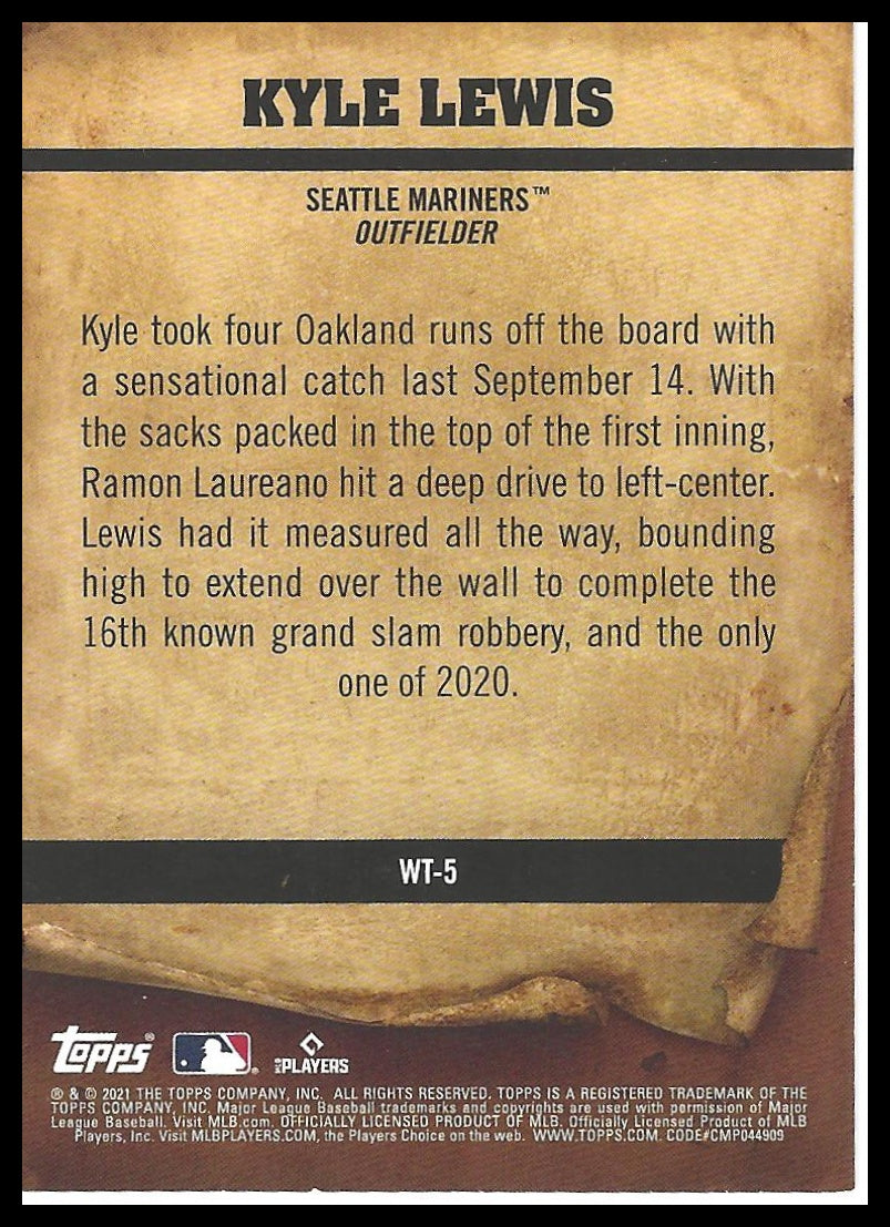 2021 Topps Big League #WT-5 Kyle Lewis Wanted