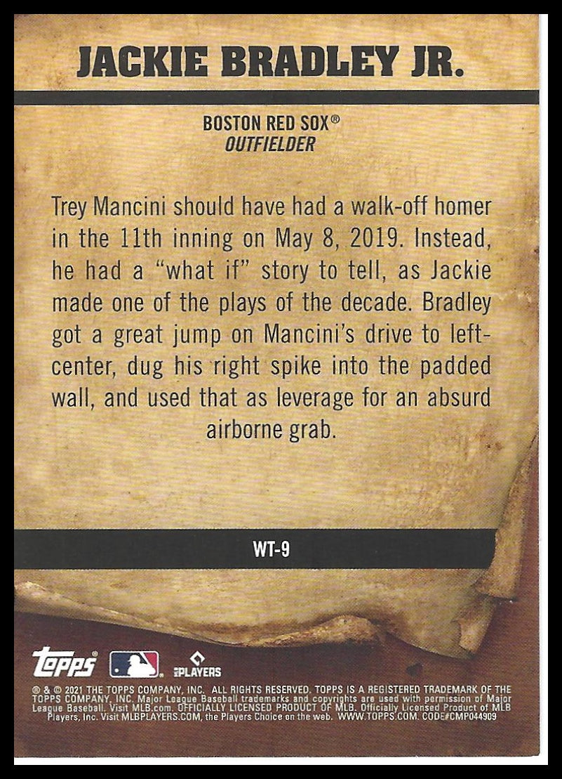 2021 Topps Big League #WT-9 Jackie Bradley Jr. Wanted