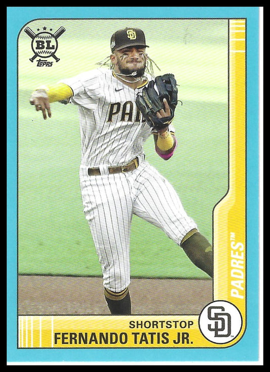 2021 Topps Big League #24 Fernando Tatis Jr. Electric Blue