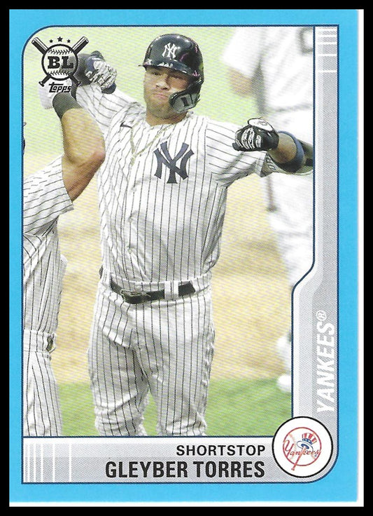 2021 Topps Big League #106 Gleyber Torres Electric Blue