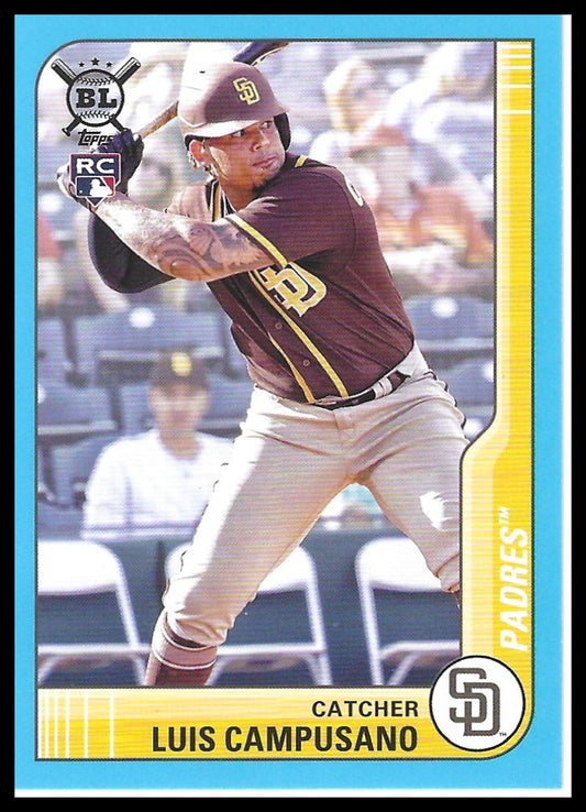 2021 Topps Big League #165 Luis Campusano Electric Blue