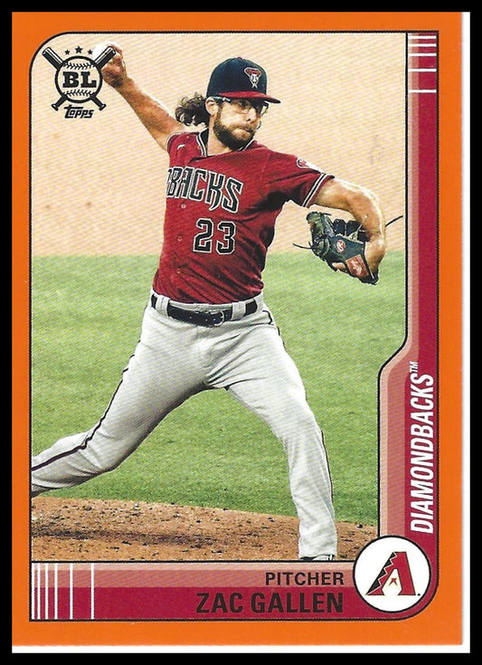 2021 Topps Big League #207 Zac Gallen Orange