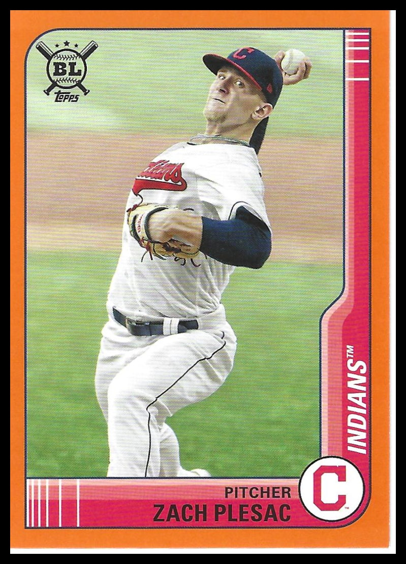 2021 Topps Big League #219 Zach Plesac Orange