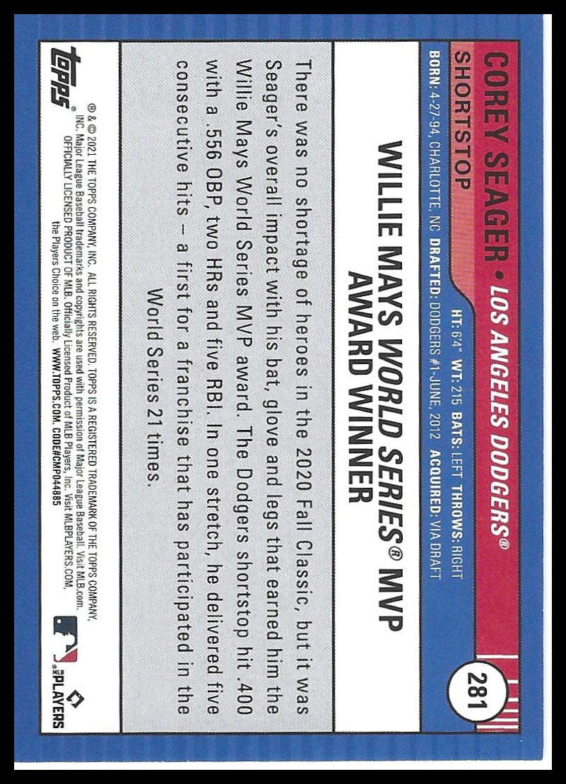 2021 Topps Big League #281 Corey Seager