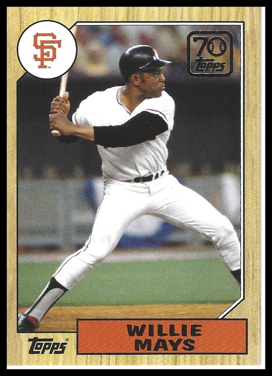 2021 Topps #70YT-37 Willie Mays 70 Years of Topps Baseball (Series 1)
