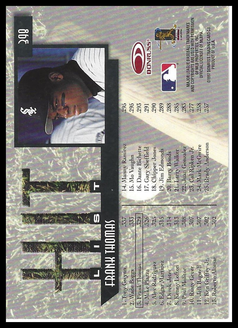 1997 Donruss #398 Frank Thomas