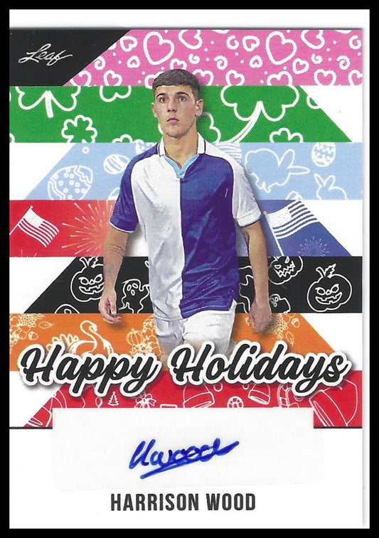 2025 Leaf Holiday Autographs #BA-HW1 Harrison Wood