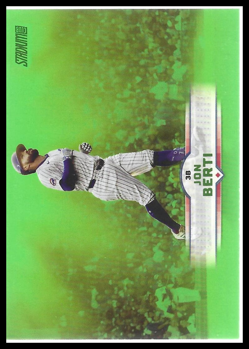 2025 Stadium Club #44 Jon Berti Lime Green