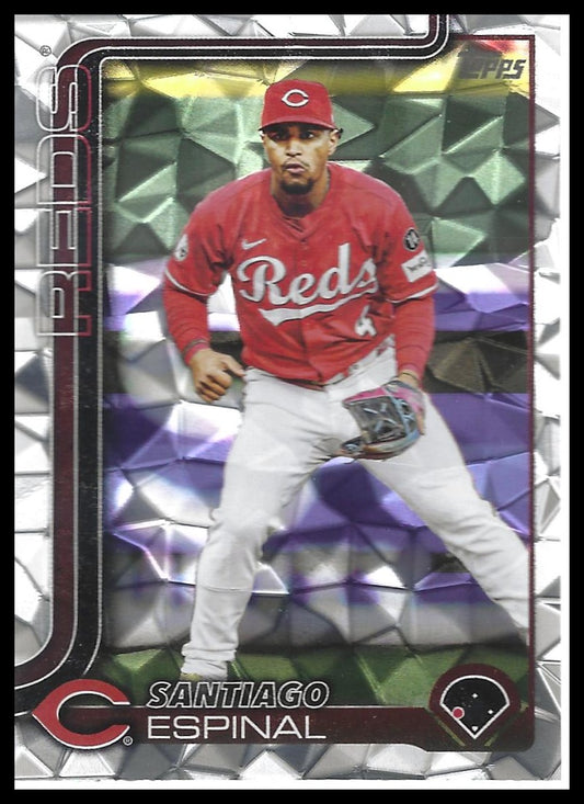 2025 Topps Update #US150 Santiago Espinal Diamante Foil