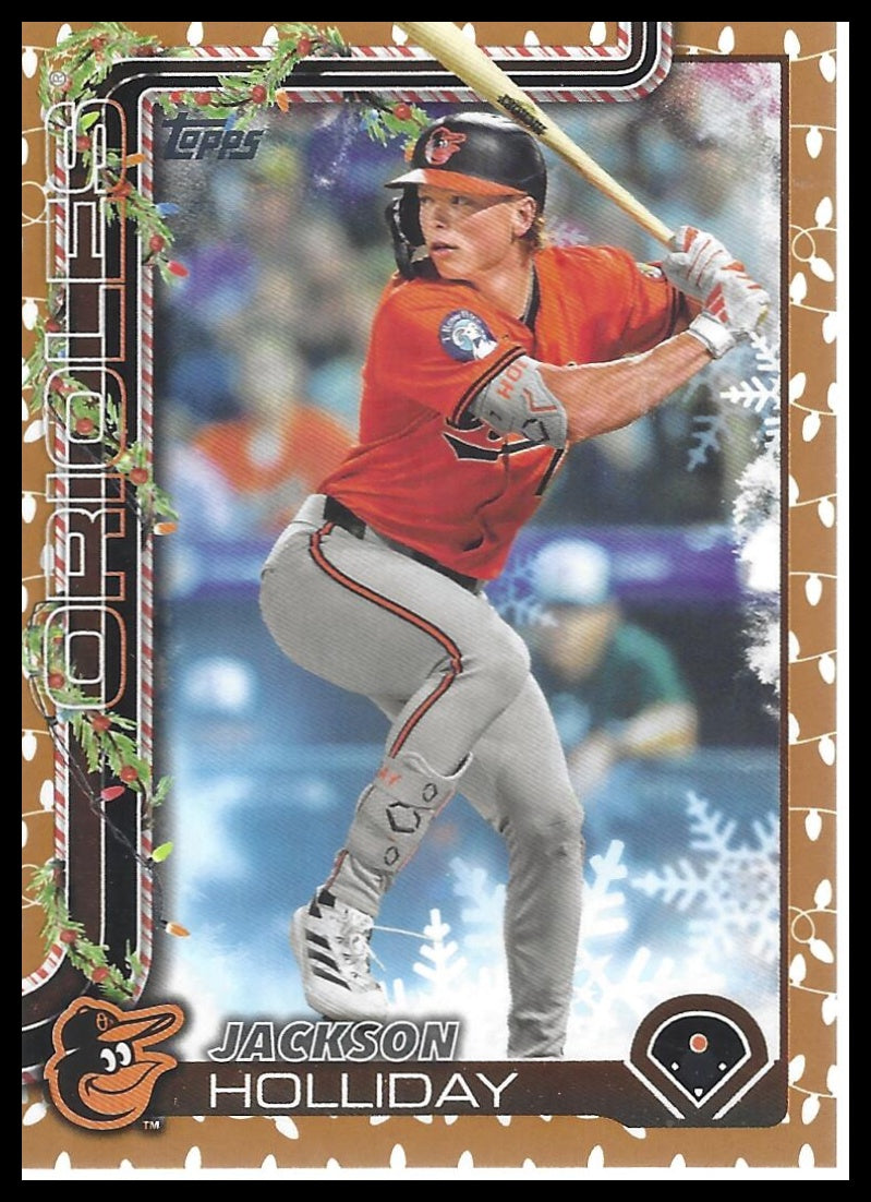 2025 Topps Holiday #H188 Jackson Holliday Gold Holiday Lights