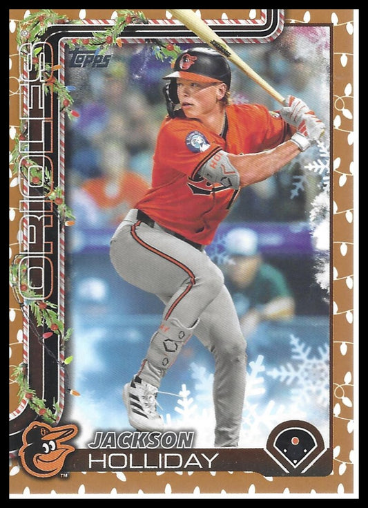 2025 Topps Holiday #H188 Jackson Holliday Gold Holiday Lights