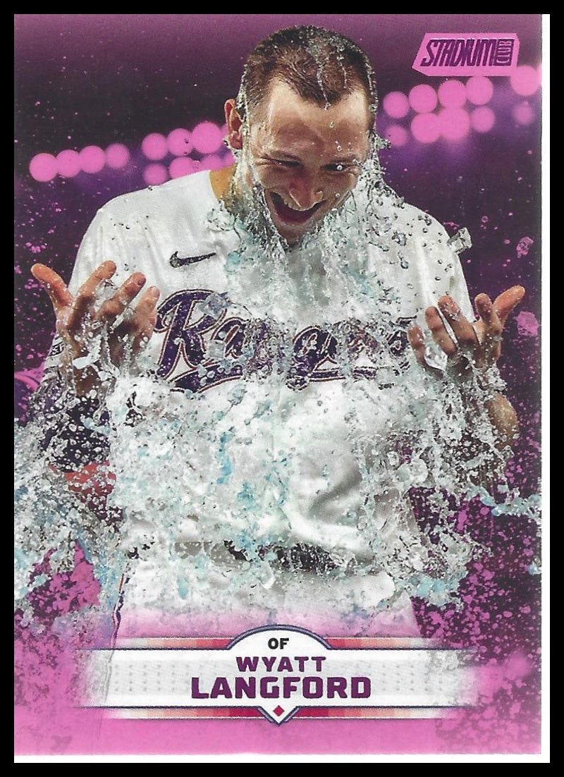 2025 Stadium Club #189 Wyatt Langford Pink Foil
