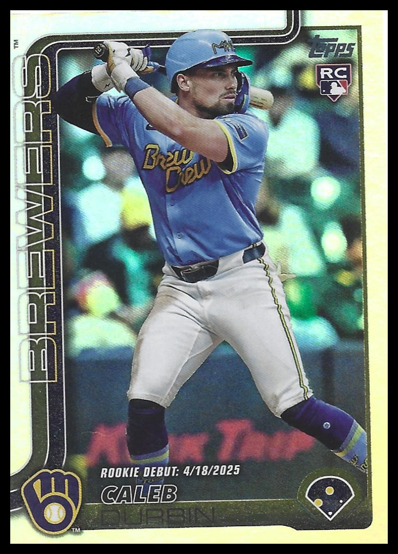 2025 Topps Update #US59 Caleb Durbin Rainbow Foil