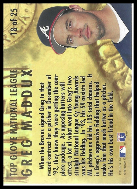 1994 Ultra #18 Greg Maddux Award Winners