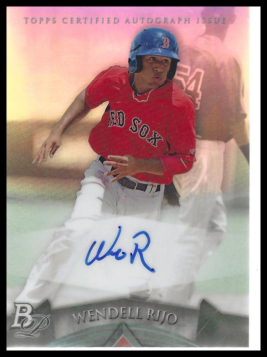 2014 Bowman Platinum #AP-WR Wendell Rijo Prospect Autographs