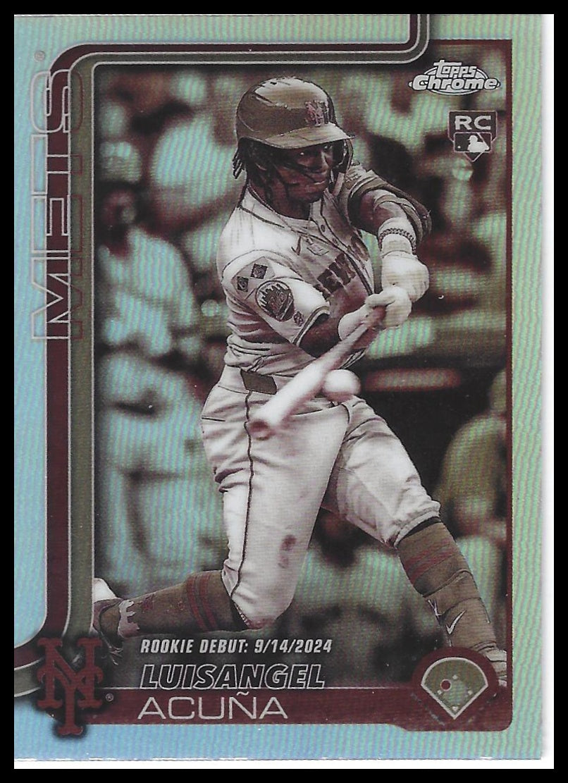 2025 Topps Chrome Update #USC53 Luisangel Acuña Sepia Refractors