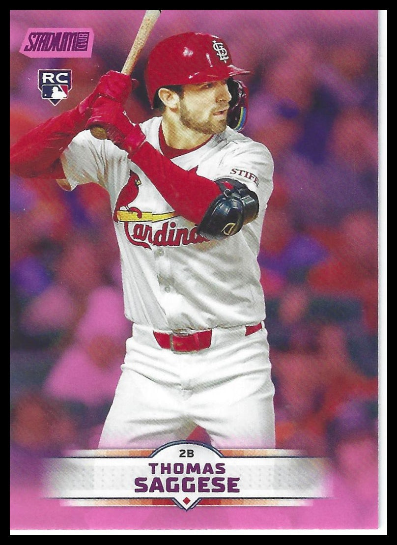 2025 Stadium Club #157 Thomas Saggese Pink Foil