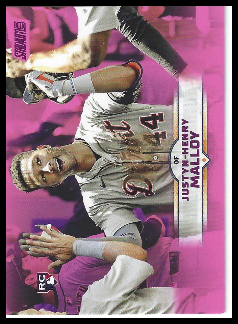 2025 Stadium Club #64 Justyn-Henry Malloy Pink Foil
