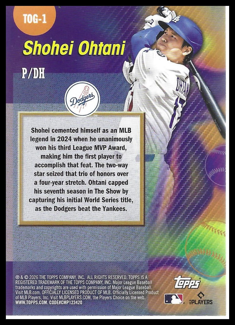 2026 Topps #TOG-1 Shohei Ohtani Titans of the Game
